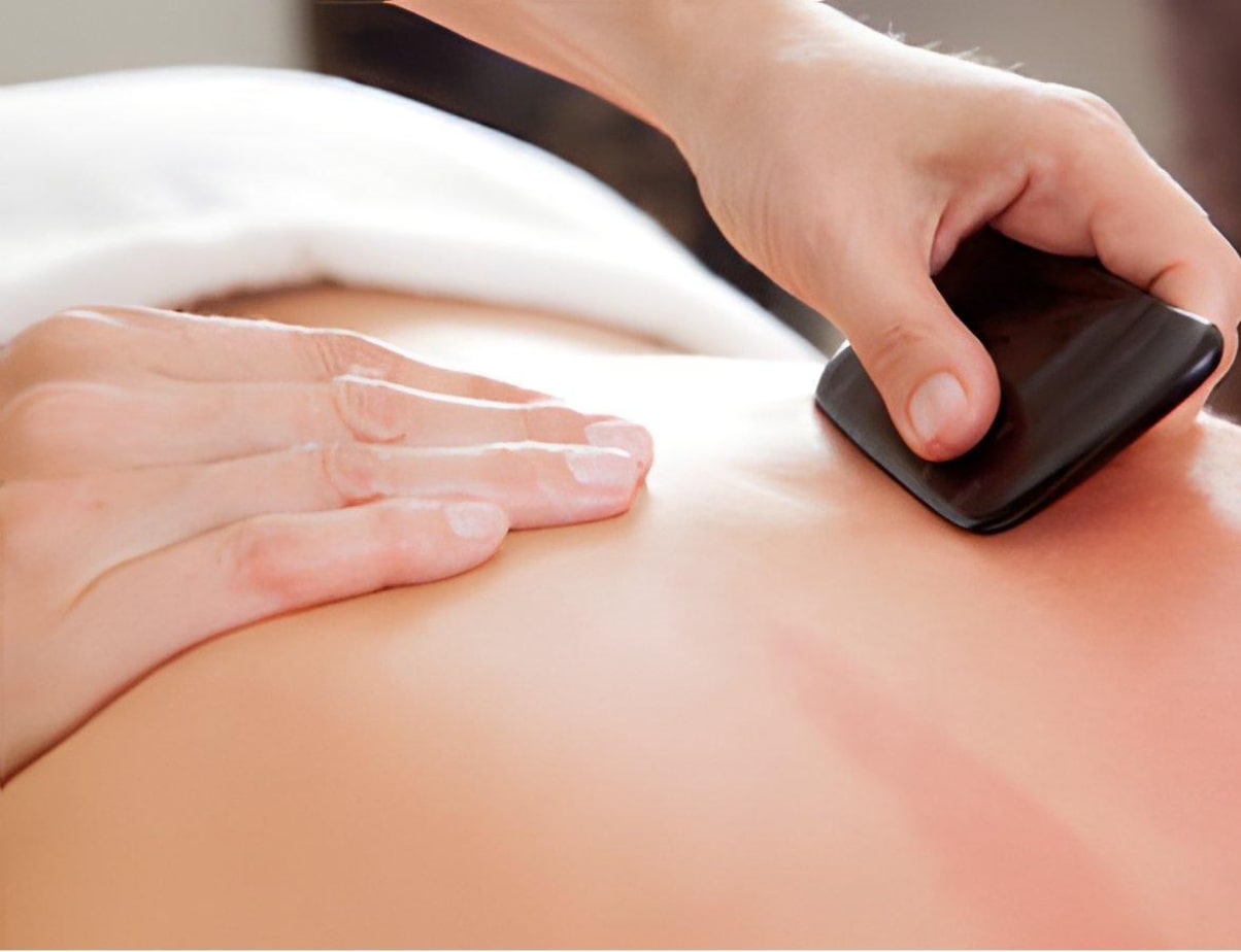 Gua sha treatment at Ease Healing Studio